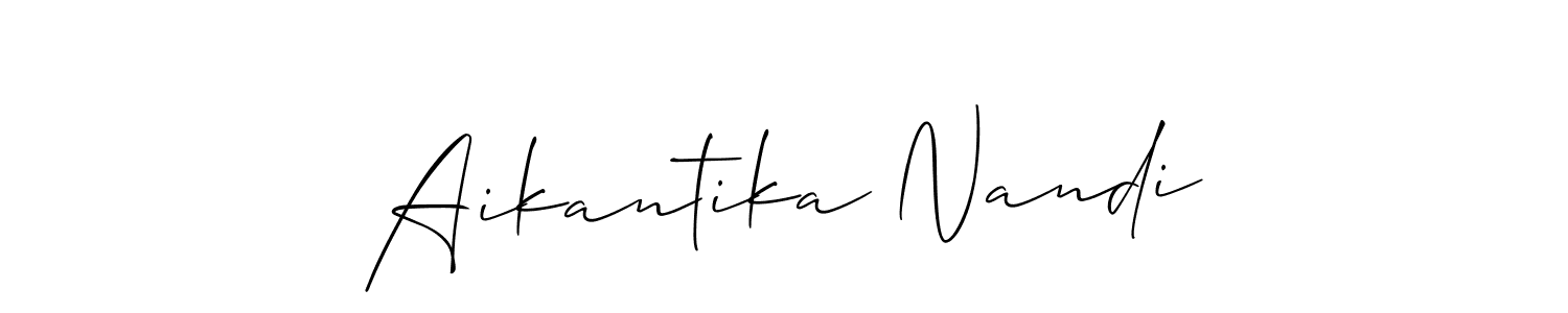 This is the best signature style for the Aikantika Nandi name. Also you like these signature font (Allison_Script). Mix name signature. Aikantika Nandi signature style 2 images and pictures png