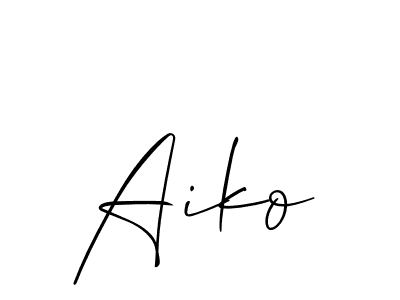 Make a beautiful signature design for name Aiko. Use this online signature maker to create a handwritten signature for free. Aiko signature style 2 images and pictures png