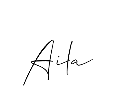 Aila stylish signature style. Best Handwritten Sign (Allison_Script) for my name. Handwritten Signature Collection Ideas for my name Aila. Aila signature style 2 images and pictures png