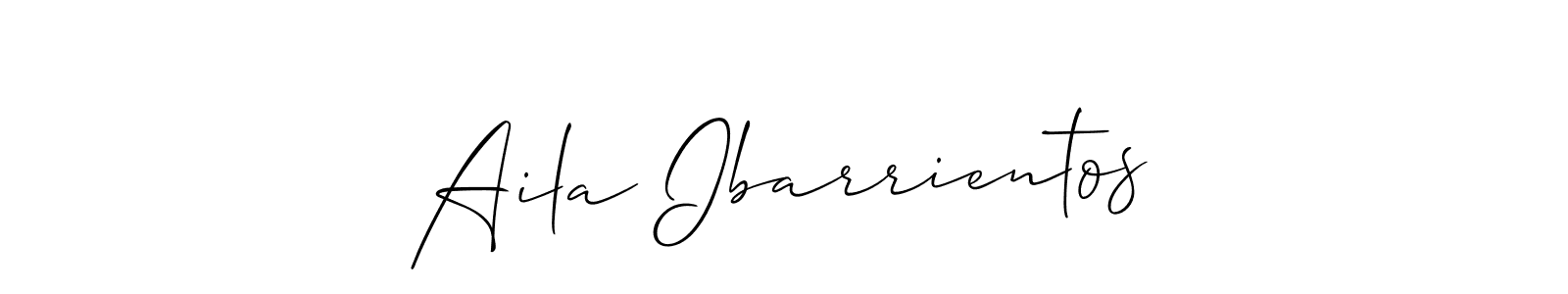 Also we have Aila Ibarrientos name is the best signature style. Create professional handwritten signature collection using Allison_Script autograph style. Aila Ibarrientos signature style 2 images and pictures png