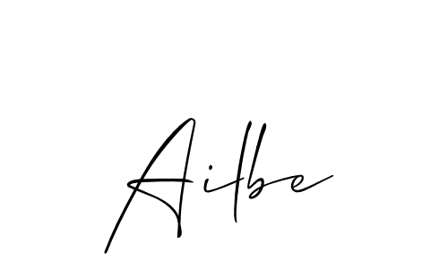 Create a beautiful signature design for name Ailbe. With this signature (Allison_Script) fonts, you can make a handwritten signature for free. Ailbe signature style 2 images and pictures png