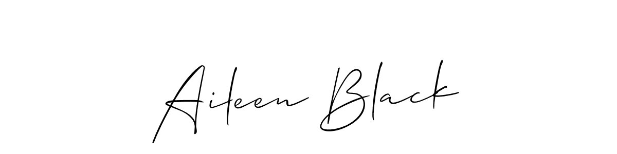 The best way (Allison_Script) to make a short signature is to pick only two or three words in your name. The name Aileen Black include a total of six letters. For converting this name. Aileen Black signature style 2 images and pictures png