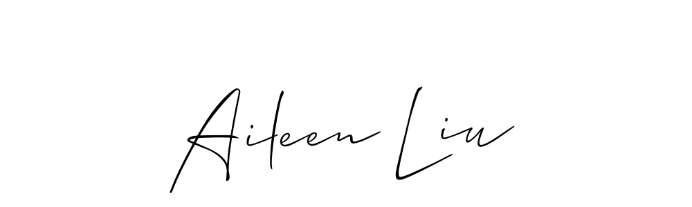 This is the best signature style for the Aileen Liu name. Also you like these signature font (Allison_Script). Mix name signature. Aileen Liu signature style 2 images and pictures png