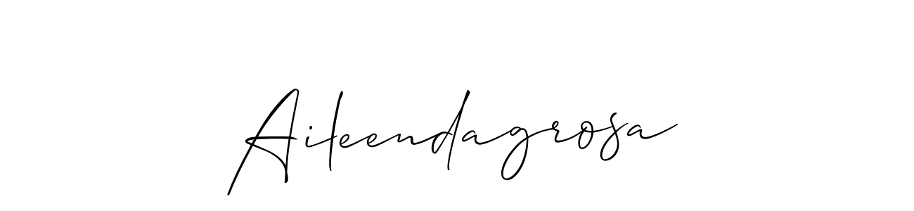 How to make Aileendagrosa signature? Allison_Script is a professional autograph style. Create handwritten signature for Aileendagrosa name. Aileendagrosa signature style 2 images and pictures png