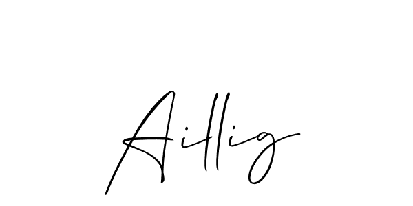 Make a short Aillig signature style. Manage your documents anywhere anytime using Allison_Script. Create and add eSignatures, submit forms, share and send files easily. Aillig signature style 2 images and pictures png