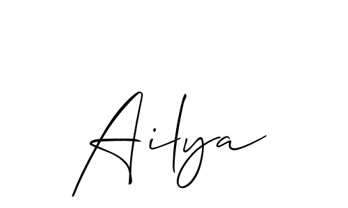The best way (Allison_Script) to make a short signature is to pick only two or three words in your name. The name Ailya include a total of six letters. For converting this name. Ailya signature style 2 images and pictures png