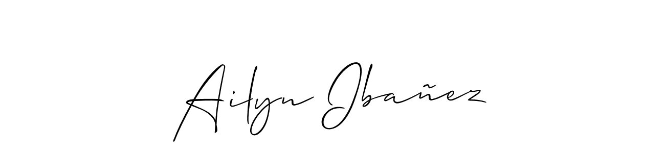 You can use this online signature creator to create a handwritten signature for the name Ailyn Ibañez. This is the best online autograph maker. Ailyn Ibañez signature style 2 images and pictures png