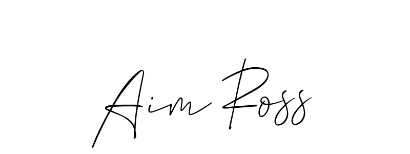 It looks lik you need a new signature style for name Aim Ross. Design unique handwritten (Allison_Script) signature with our free signature maker in just a few clicks. Aim Ross signature style 2 images and pictures png