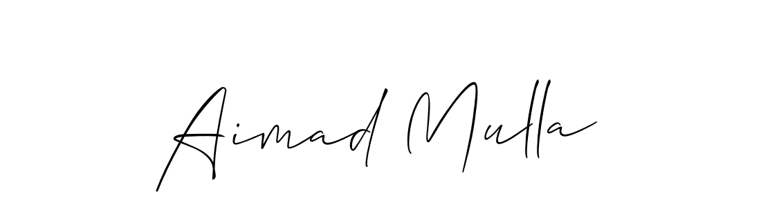 How to make Aimad Mulla signature? Allison_Script is a professional autograph style. Create handwritten signature for Aimad Mulla name. Aimad Mulla signature style 2 images and pictures png