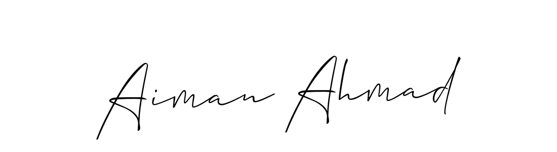 Check out images of Autograph of Aiman Ahmad name. Actor Aiman Ahmad Signature Style. Allison_Script is a professional sign style online. Aiman Ahmad signature style 2 images and pictures png