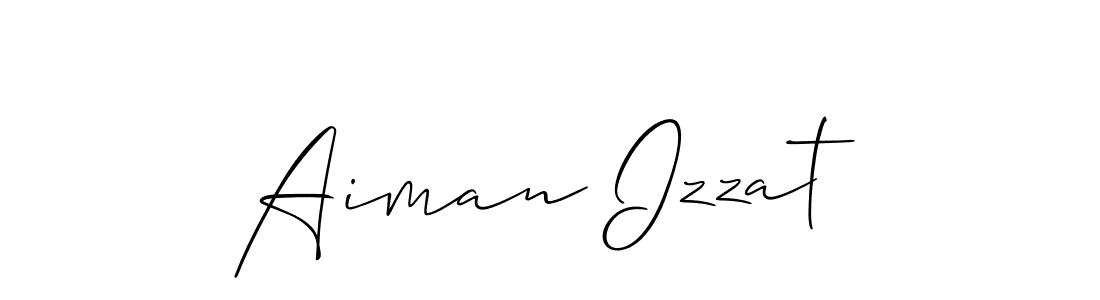 Aiman Izzat stylish signature style. Best Handwritten Sign (Allison_Script) for my name. Handwritten Signature Collection Ideas for my name Aiman Izzat. Aiman Izzat signature style 2 images and pictures png