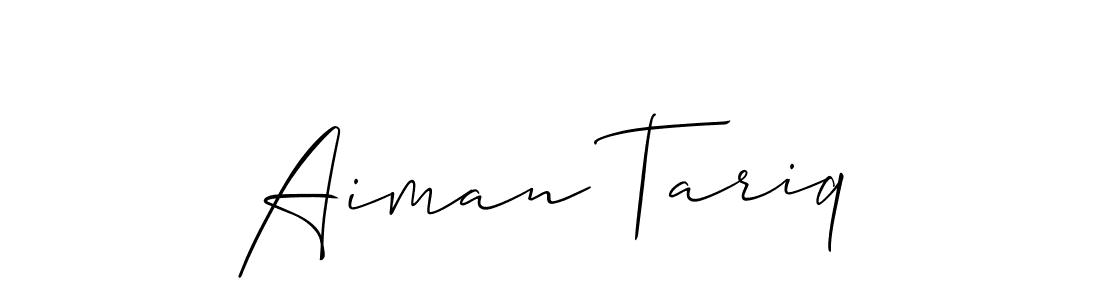 Best and Professional Signature Style for Aiman Tariq. Allison_Script Best Signature Style Collection. Aiman Tariq signature style 2 images and pictures png