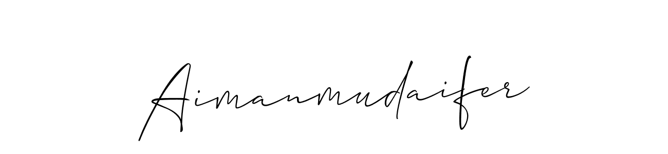 Make a beautiful signature design for name Aimanmudaifer. Use this online signature maker to create a handwritten signature for free. Aimanmudaifer signature style 2 images and pictures png