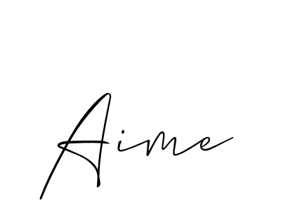 if you are searching for the best signature style for your name Aime. so please give up your signature search. here we have designed multiple signature styles  using Allison_Script. Aime signature style 2 images and pictures png