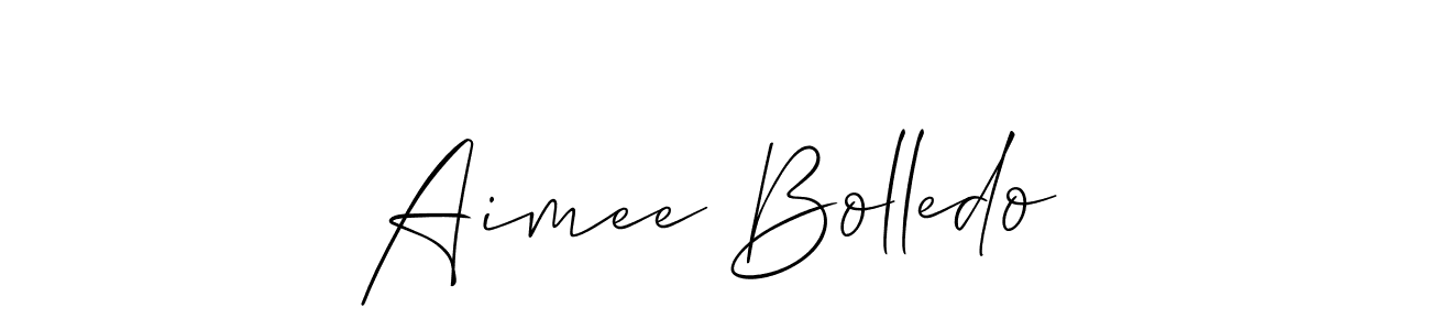 if you are searching for the best signature style for your name Aimee Bolledo. so please give up your signature search. here we have designed multiple signature styles  using Allison_Script. Aimee Bolledo signature style 2 images and pictures png