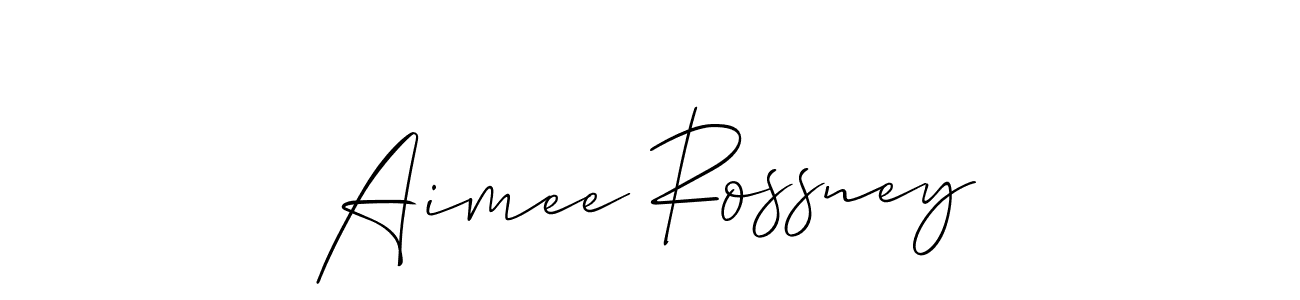 This is the best signature style for the Aimee Rossney name. Also you like these signature font (Allison_Script). Mix name signature. Aimee Rossney signature style 2 images and pictures png