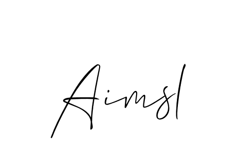 You can use this online signature creator to create a handwritten signature for the name Aimsl. This is the best online autograph maker. Aimsl signature style 2 images and pictures png