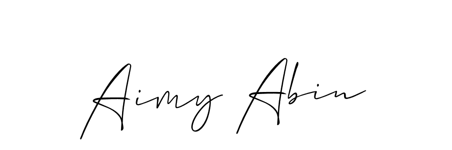 Best and Professional Signature Style for Aimy Abin. Allison_Script Best Signature Style Collection. Aimy Abin signature style 2 images and pictures png