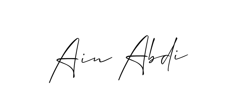 This is the best signature style for the Ain Abdi name. Also you like these signature font (Allison_Script). Mix name signature. Ain Abdi signature style 2 images and pictures png
