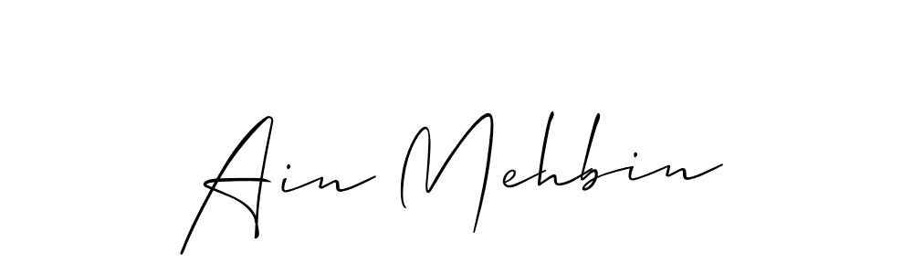 Make a short Ain Mehbin signature style. Manage your documents anywhere anytime using Allison_Script. Create and add eSignatures, submit forms, share and send files easily. Ain Mehbin signature style 2 images and pictures png