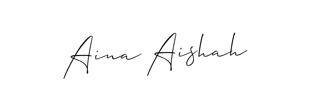 Here are the top 10 professional signature styles for the name Aina Aishah. These are the best autograph styles you can use for your name. Aina Aishah signature style 2 images and pictures png