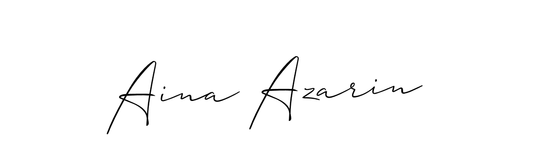 Once you've used our free online signature maker to create your best signature Allison_Script style, it's time to enjoy all of the benefits that Aina Azarin name signing documents. Aina Azarin signature style 2 images and pictures png