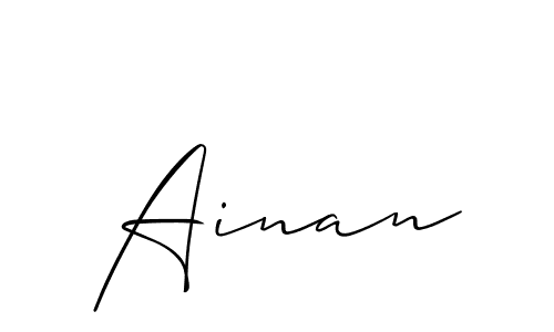 Also You can easily find your signature by using the search form. We will create Ainan name handwritten signature images for you free of cost using Allison_Script sign style. Ainan signature style 2 images and pictures png