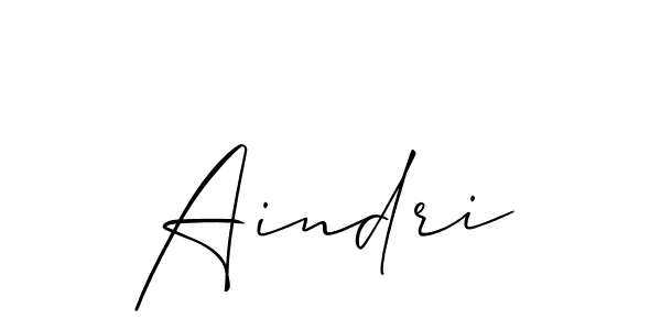 Create a beautiful signature design for name Aindri. With this signature (Allison_Script) fonts, you can make a handwritten signature for free. Aindri signature style 2 images and pictures png