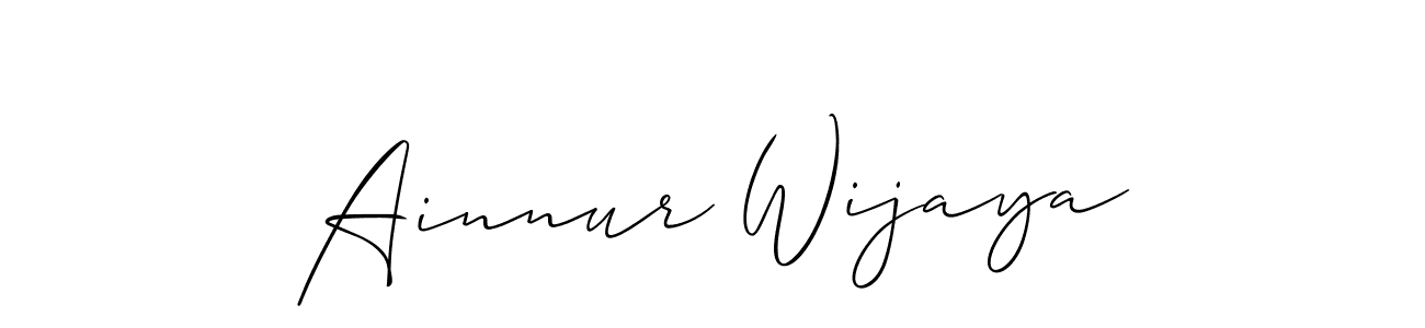 Make a beautiful signature design for name Ainnur Wijaya. Use this online signature maker to create a handwritten signature for free. Ainnur Wijaya signature style 2 images and pictures png