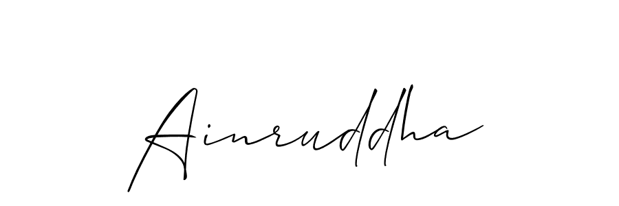 Also we have Ainruddha name is the best signature style. Create professional handwritten signature collection using Allison_Script autograph style. Ainruddha signature style 2 images and pictures png