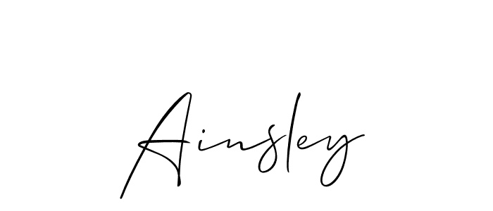 Also we have Ainsley name is the best signature style. Create professional handwritten signature collection using Allison_Script autograph style. Ainsley signature style 2 images and pictures png