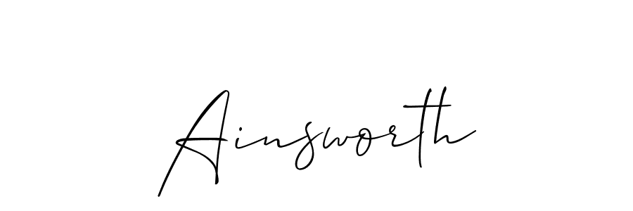 Best and Professional Signature Style for Ainsworth. Allison_Script Best Signature Style Collection. Ainsworth signature style 2 images and pictures png