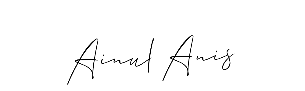 Here are the top 10 professional signature styles for the name Ainul Anis. These are the best autograph styles you can use for your name. Ainul Anis signature style 2 images and pictures png