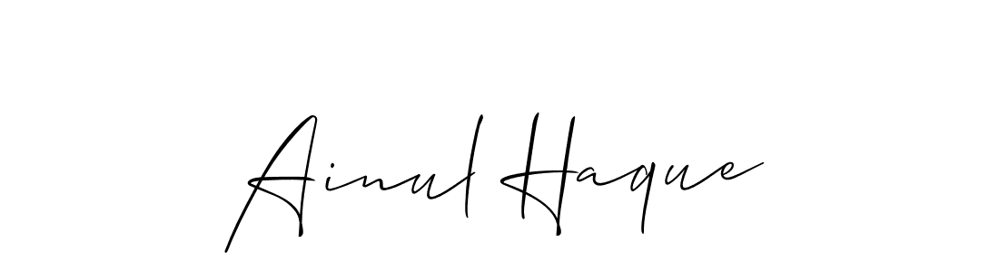 Make a short Ainul Haque signature style. Manage your documents anywhere anytime using Allison_Script. Create and add eSignatures, submit forms, share and send files easily. Ainul Haque signature style 2 images and pictures png