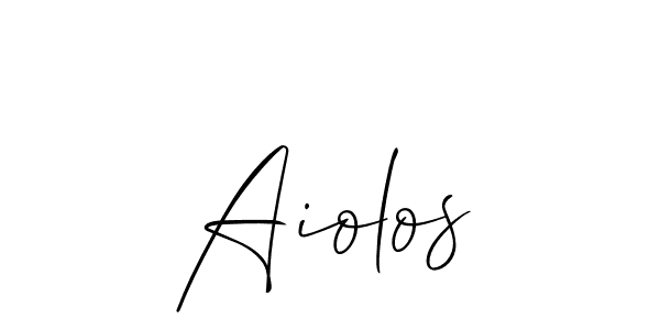 Best and Professional Signature Style for Aiolos. Allison_Script Best Signature Style Collection. Aiolos signature style 2 images and pictures png
