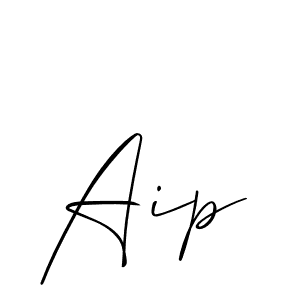 Similarly Allison_Script is the best handwritten signature design. Signature creator online .You can use it as an online autograph creator for name Aip. Aip signature style 2 images and pictures png