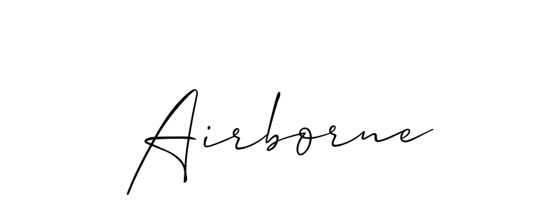 How to Draw Airborne signature style? Allison_Script is a latest design signature styles for name Airborne. Airborne signature style 2 images and pictures png