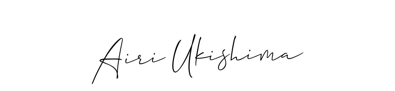 Airi Ukishima stylish signature style. Best Handwritten Sign (Allison_Script) for my name. Handwritten Signature Collection Ideas for my name Airi Ukishima. Airi Ukishima signature style 2 images and pictures png
