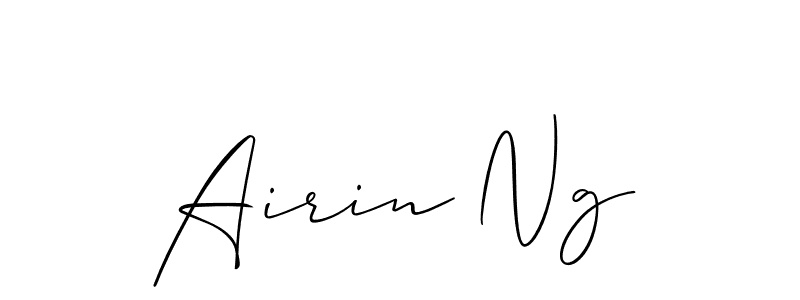 How to make Airin Ng name signature. Use Allison_Script style for creating short signs online. This is the latest handwritten sign. Airin Ng signature style 2 images and pictures png