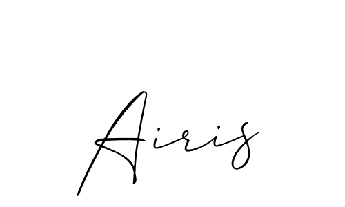 Make a beautiful signature design for name Airis. With this signature (Allison_Script) style, you can create a handwritten signature for free. Airis signature style 2 images and pictures png