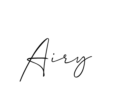 Airy stylish signature style. Best Handwritten Sign (Allison_Script) for my name. Handwritten Signature Collection Ideas for my name Airy. Airy signature style 2 images and pictures png