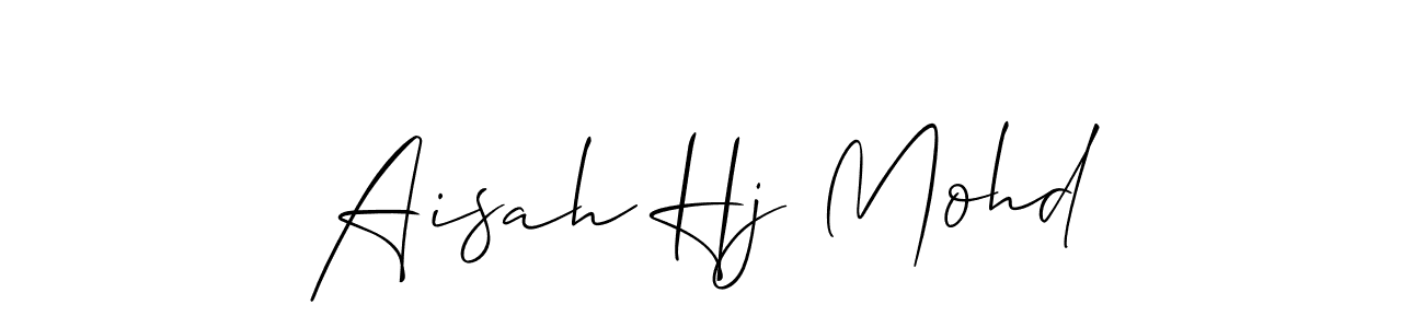 Similarly Allison_Script is the best handwritten signature design. Signature creator online .You can use it as an online autograph creator for name Aisah Hj Mohd. Aisah Hj Mohd signature style 2 images and pictures png