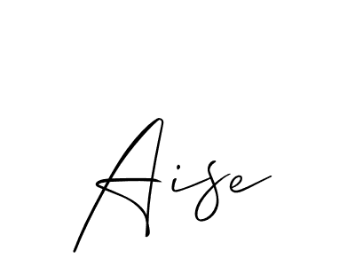 Aise stylish signature style. Best Handwritten Sign (Allison_Script) for my name. Handwritten Signature Collection Ideas for my name Aise. Aise signature style 2 images and pictures png