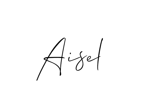 Best and Professional Signature Style for Aisel. Allison_Script Best Signature Style Collection. Aisel signature style 2 images and pictures png