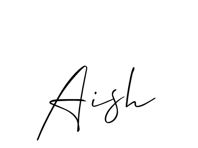 Best and Professional Signature Style for Aish. Allison_Script Best Signature Style Collection. Aish signature style 2 images and pictures png