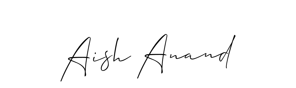 Make a beautiful signature design for name Aish Anand. Use this online signature maker to create a handwritten signature for free. Aish Anand signature style 2 images and pictures png