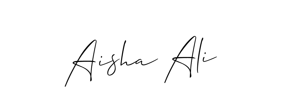 You can use this online signature creator to create a handwritten signature for the name Aisha Ali. This is the best online autograph maker. Aisha Ali signature style 2 images and pictures png