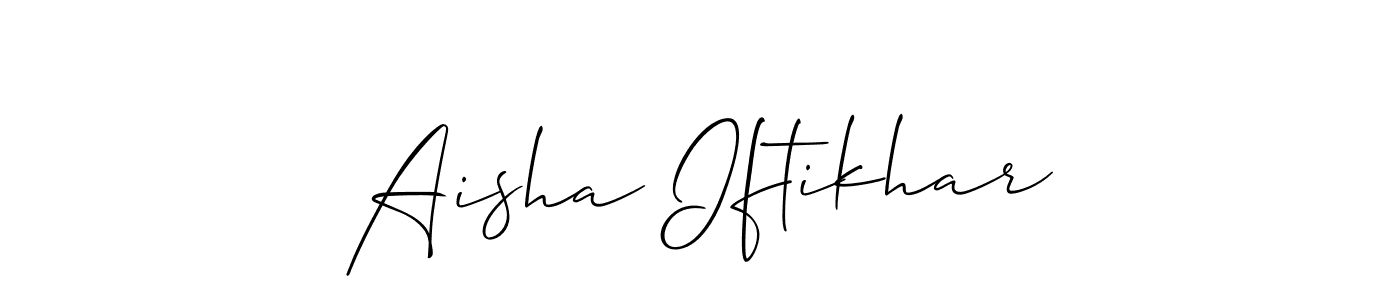 How to Draw Aisha Iftikhar signature style? Allison_Script is a latest design signature styles for name Aisha Iftikhar. Aisha Iftikhar signature style 2 images and pictures png