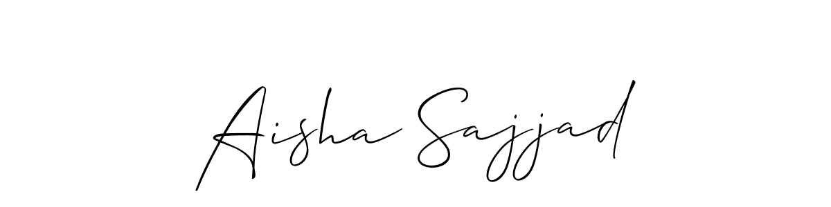 Check out images of Autograph of Aisha Sajjad name. Actor Aisha Sajjad Signature Style. Allison_Script is a professional sign style online. Aisha Sajjad signature style 2 images and pictures png