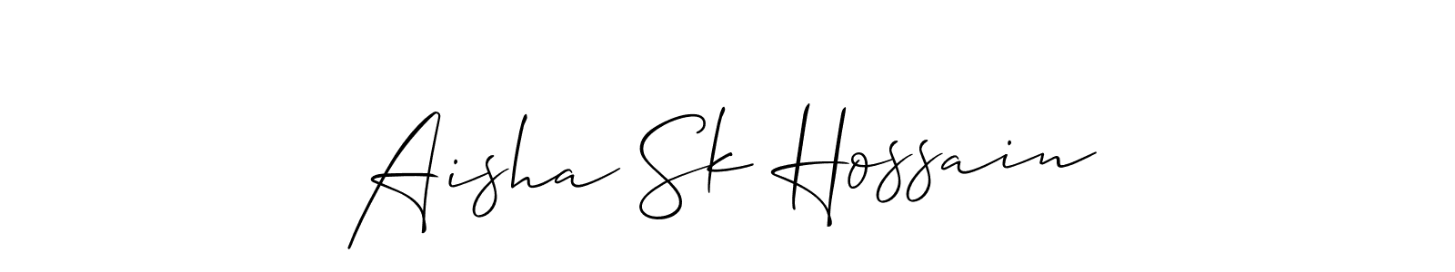 See photos of Aisha Sk Hossain official signature by Spectra . Check more albums & portfolios. Read reviews & check more about Allison_Script font. Aisha Sk Hossain signature style 2 images and pictures png